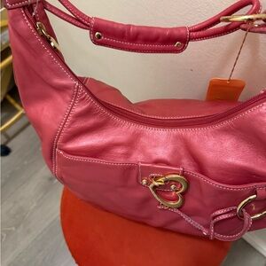 Lovcat Pink Leather Shoulder Bag